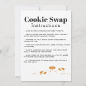 Cookie Swap Niedliche Welpen und Cookies Einladung (Rückseite)