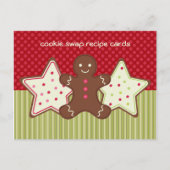 Cookie Swap-Rezeptionskarten Postkarte (Vorderseite)