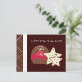 Cookie Swap-Rezeptionskarten Postkarte (Stehend Vorderseite)