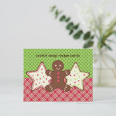 Cookie Swap-Rezeptionskarten Postkarte (Stehend Vorderseite)