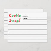 "Cookie Swap!" Rezeptkarten Postkarte (Vorne/Hinten)
