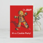 Cookie Swap Weihnachts-Party Einladung (Stehend Vorderseite)