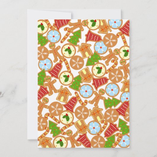 Cookie Swap Weihnachts-Party Einladung (Rückseite)