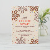 Cookie Swap Weihnachts-Party Einladung (Stehend Vorderseite)