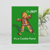 Cookie Swap Weihnachts-Party Einladung (Stehend Vorderseite)