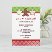Cookie Swap Weihnachtsfeiertage Party Einladungen (Stehend Vorderseite)
