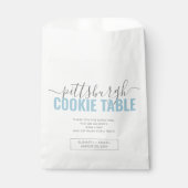 Cookie Table Gedicht Hochzeitspapier Geschenktütchen (Vorderseite)