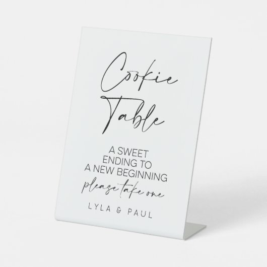 Cookie Table Wedding Sockelschild (Vorderseite)