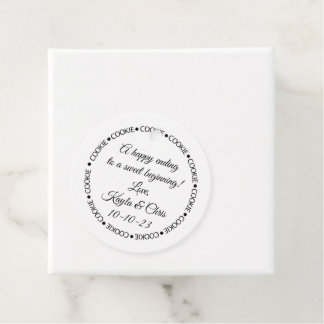 Cookie-Tag für Hochzeiten, süße End-Tags Geschenkanhänger