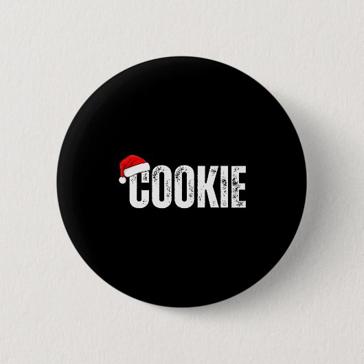 Cookie Taster Cookie Christmas Matching Couple  Button (Vorderseite)