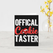 Cookie Taster Cookie Christmas Matching Couple Karte (Gelbe Blume)