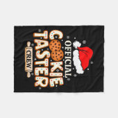 Cookie Taster Crew, Funny Christmas Baking Team Fleecedecke (Vorderseite (Horizontal))