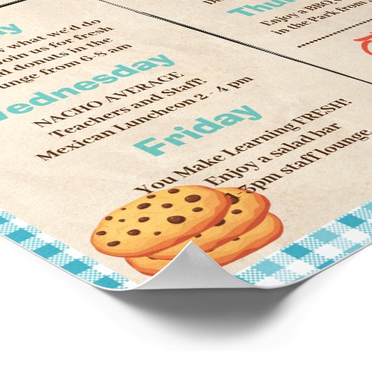Cookie Teacher Wertungswoche Poster (Ecke)