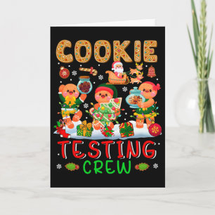 Cookie-Test-Team Weihnachten Drei Kekse Santa Schl Karte