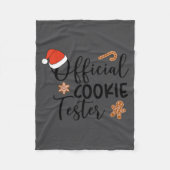 Cookie Tester & Cookie Baker Funny Christmas C Fleecedecke (Vorderseite)