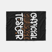 Cookie Tester Christmas Bakers Kids Toddler Xmas Fleecedecke (Vorderseite (Horizontal))