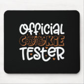 Cookie Tester Christmas Bakers Kids Toddler Xmas Mousepad (Vorne)