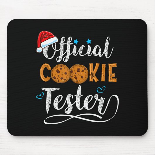 Cookie Tester Christmas Baking Team Mousepad (Vorne)