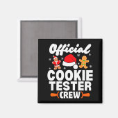 Cookie Tester Crew Christmas Baking Xmas Pajamas  Magnet (Vorderseite/Rückseite)