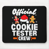 Cookie Tester Crew Christmas Baking Xmas Pajamas  Mousepad (Vorne)