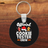Cookie Tester Crew Christmas Baking Xmas Pajamas Schlüsselanhänger (Vorderseite)