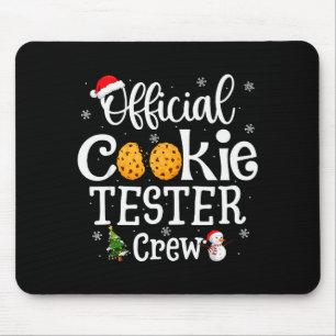 Cookie Tester Crew Familienbackteam Weihnachten Mousepad