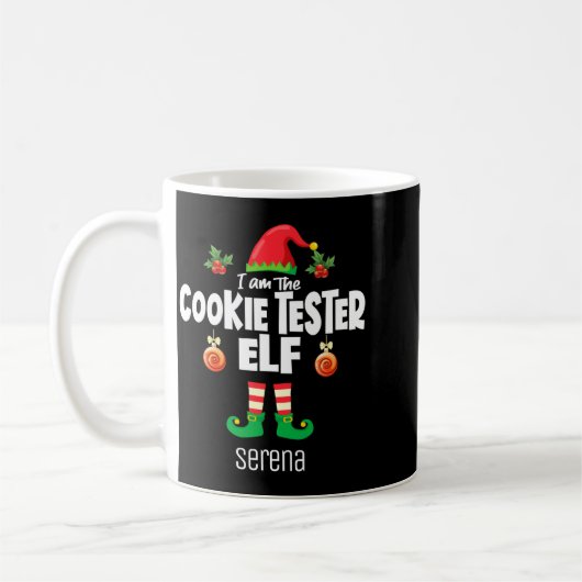 Cookie Tester Elf Family Matching Christmas Name Kaffeetasse (Links)