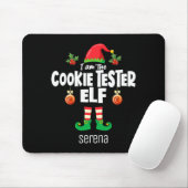 Cookie Tester Elf Family Matching Christmas Name Mousepad (Mit Mouse)