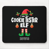 Cookie Tester Elf Family Matching Christmas Name Mousepad (Vorne)