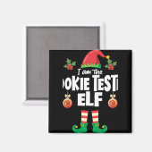 Cookie Tester Elf Family Matching Christmas Name T Magnet (Vorderseite/Rückseite)