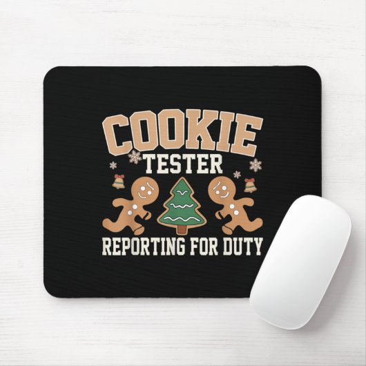 Cookie Tester für Duty Funny Christmas Xma Mousepad (Mit Mouse)