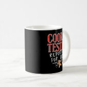 Cookie Tester Reporting Duty Funny Weihnachten Xma Kaffeetasse (VorderseiteRechts)