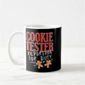 Cookie Tester Rerting Duty Funny Christmas Xmas Ki Kaffeetasse (Links)