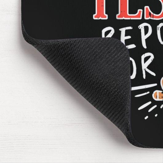 Cookie Tester Rerting Duty Funny Christmas Xmas Ki Mousepad (Ecke)