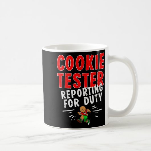 Cookie Tester Rerting Duty Funny Husband Christmas Kaffeetasse (Rechts)