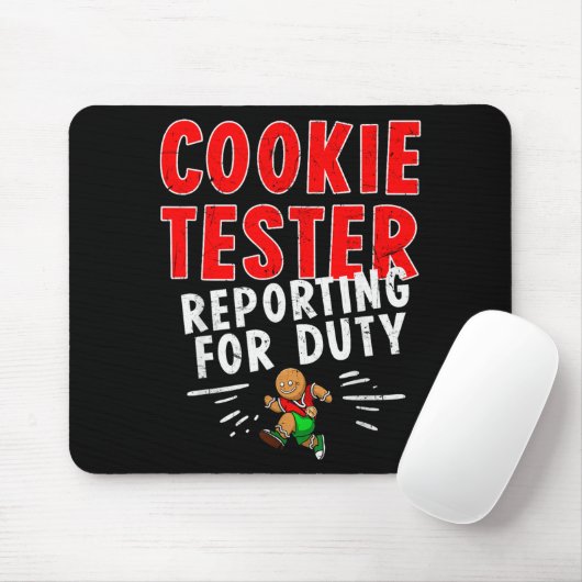 Cookie Tester Rerting Duty Funny Husband Christmas Mousepad (Mit Mouse)