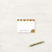 Cookie Time Chocolate Chip Cookie Benutzerdefinier Post-it Klebezettel (Auf Schreibtisch)