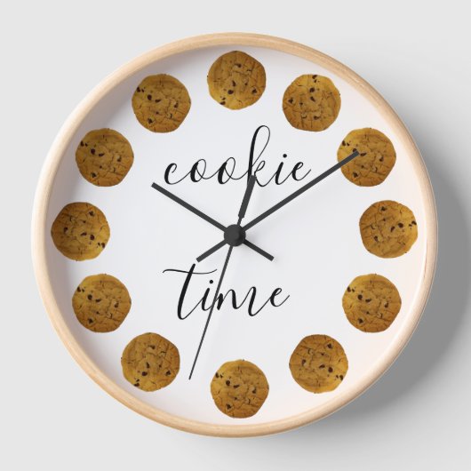 Cookie Time Chocolate Chip Cookie Küche Uhr (Vorderseite)