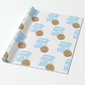 Cookie und Milch Geschenkpapier (Ungerollt)