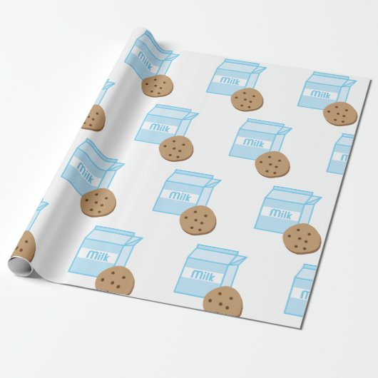 Cookie und Milch Geschenkpapier (Ungerollt)