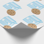 Cookie und Milch Geschenkpapier (Ecke)
