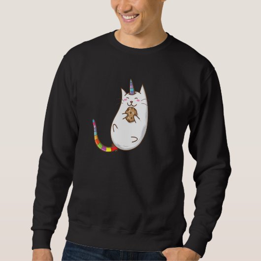 Cookie Unicorn Cat Sweatshirt (Vorderseite)