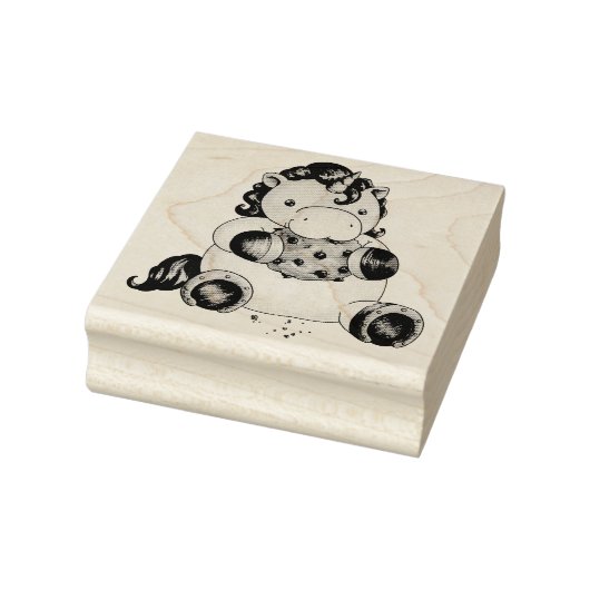 Cookie Unicorn Gummistempel (Stempel)