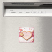 Cookie Valentinstag personalisierbar Magnet (In Situ (Geschirrspüler))