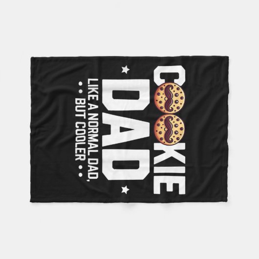 Cookie-Vater wie ein normaler Vater, aber Cooler Fleecedecke (Vorderseite (Horizontal))