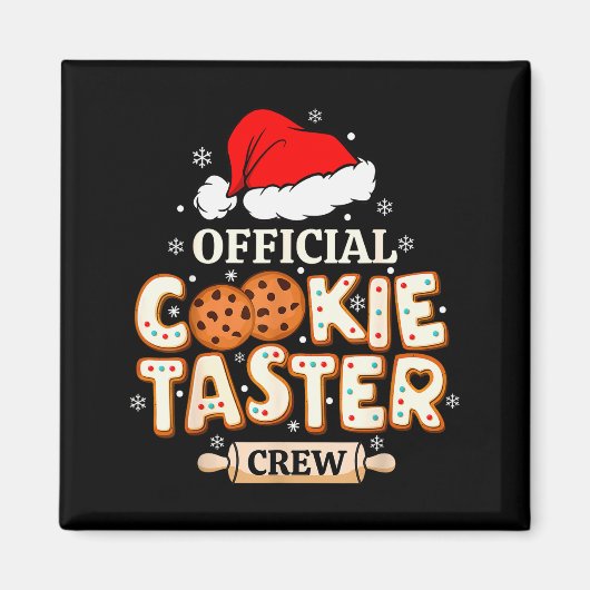 Cookie-Verkostungs-Team, Lustiges Weihnachtsback-T Magnet (Vorne)