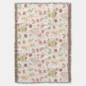 Cookie Weihnachtsmuster - Süß und feierlich Decke (Vorderseite Vertikal)