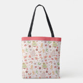 Cookie Weihnachtsmuster - Süß und feierlich Tasche (Rückseite)