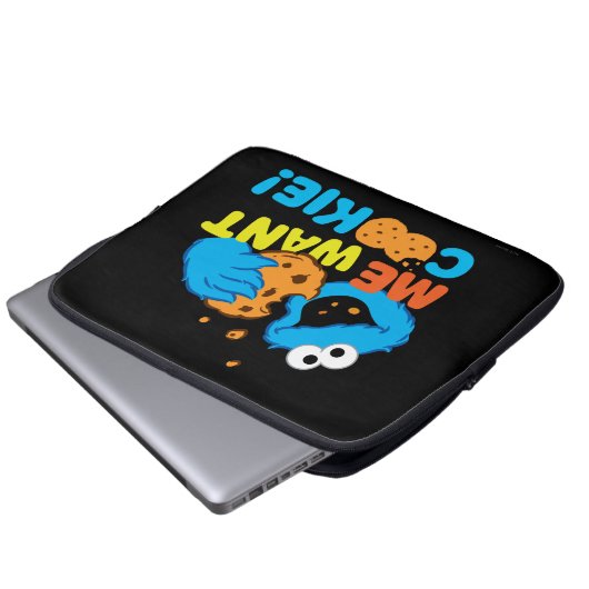Cookie Will Cookie Laptopschutzhülle (Vorne Knopf)