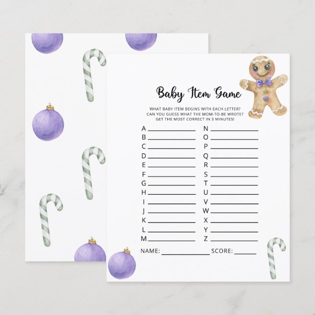 Cookie Winter Baby Item Game (Vorne/Hinten)